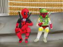 Deadpool i Boba na lodach