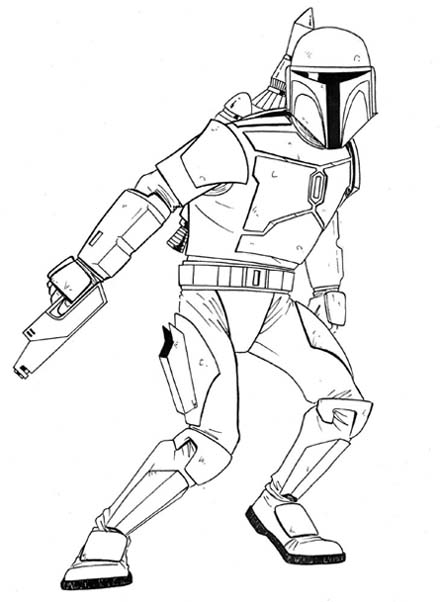 jango fett coloring pages - photo #9